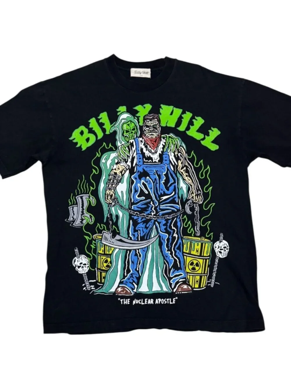 WARREN LOTAS x BILLY HILL Designer Streetwear Collab LIMITED Nuclear Tee Shirt L